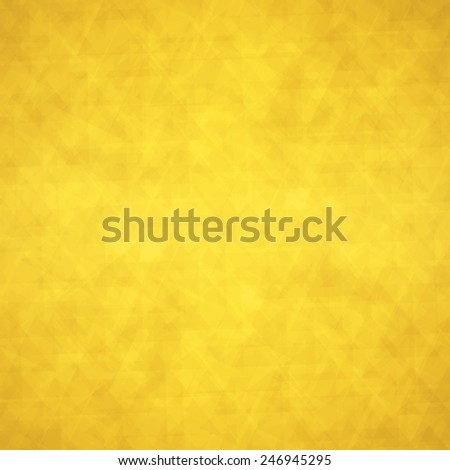 abstract triangle background with yellow gold geometric angles and lines in fine detail pattern, shimmering glitter metallic background foil layout
