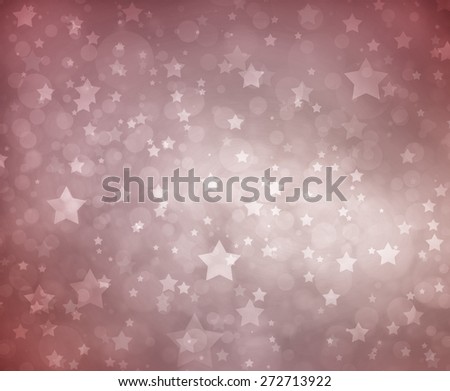 Stars on pink background. Pastel pink background with white stars. Glittering stars shining in sky. Sparkle background.