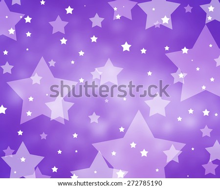 Stars on purple background. Glittering white stars at night. Stars shining in sky. Purple background. Abstract background.