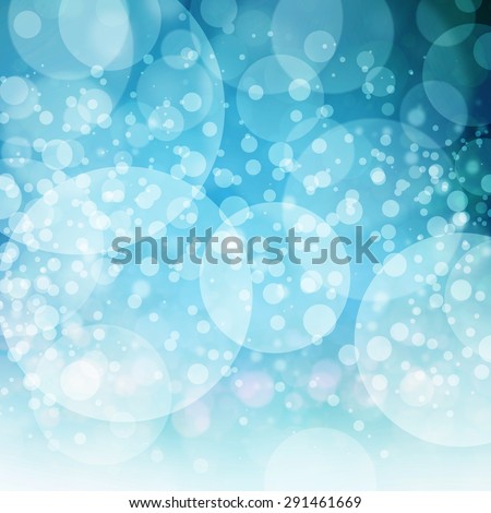 bokeh lights, teal blue background with bubbles or white Christmas tree lights, blurred white lights,  bubbles floating in sky, magical romantic atmosphere, rain or snow falling concept