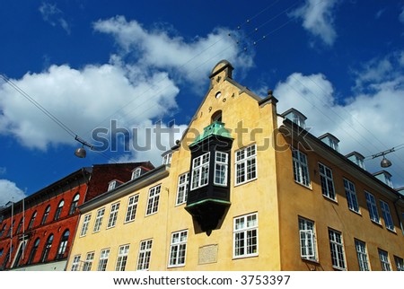 old european house with balcony