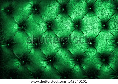 Luxury Emerald leather close-up background with great detail for background, check my port for a seamless version