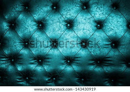 Luxury blue leather close-up background with great detail for background, check my port for a seamless version