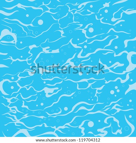 Seamless Water Background Stock Vector Illustration 119704312 ...