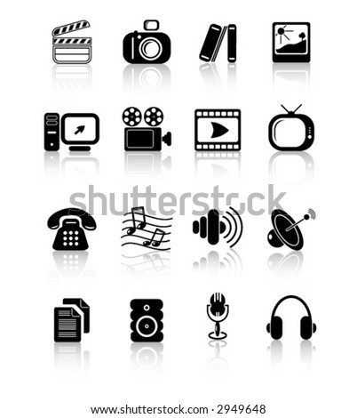 Miscellaneous multimedia icons