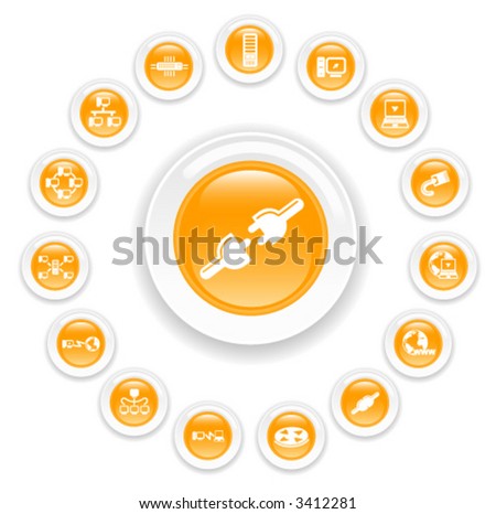 Network vector iconset