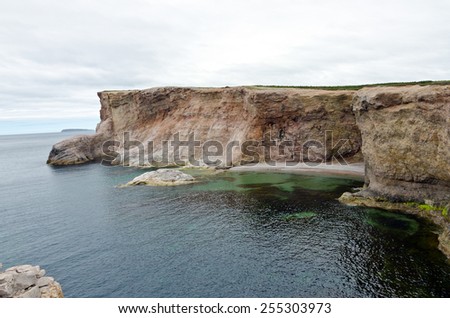 Cliff on Port au Port Peninsula, Newfoundland, Canada