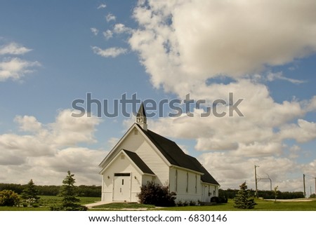 a country church in Manitoba, Canada