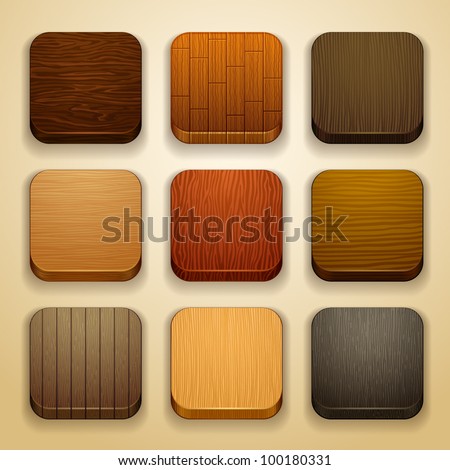 wood background for the app icons