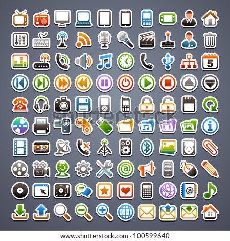 100 sticker icons