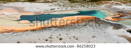 Doublet Pool in the Upper Geyser Basin of Yellowstone National Park