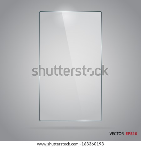 Vector of rectangle glass frame.