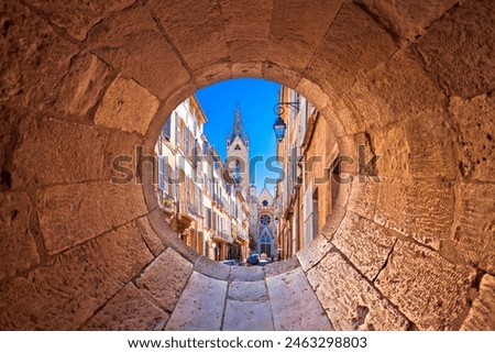 Similar – Foto Bild Blick durch die Gasse auf die Frauenkirche in Dresden