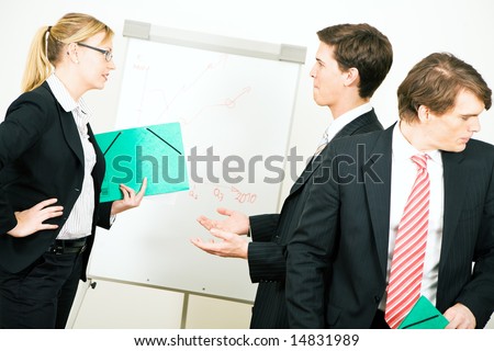 Business team in the midst of an argument