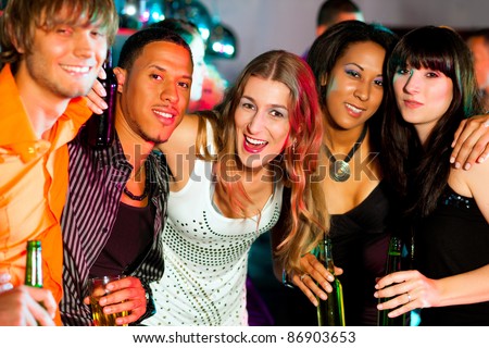 Group Of Friends - Men And Women Of Different Ethnicity - Having Fun In ...