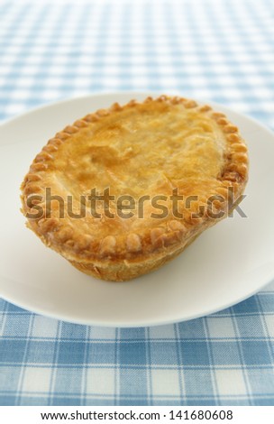 A savoury meat pie