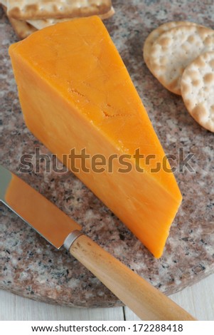 Red Leicester a traditional British cheese