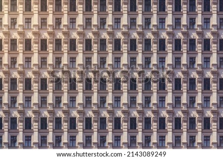 Similar – Image, Stock Photo architectural pattern, Berlin old building in beige with beautiful stucco