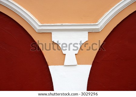 Typical detail of the old spanish, colonial architecture in south-american building. Taken in Lima, Peru.