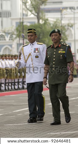 KUANTAN, MALAYSIA-SEPT 16: Tengku Abdullah participated in the National Day and Malaysia Day parade,celebrating the 54th anniversary of independence on September 16, 2011 in Kuantan Pahang, Malaysia.