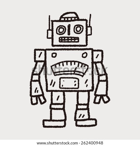 Doodle Robot Stock Photo 262400948 : Shutterstock