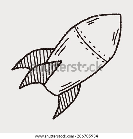 Missile Doodle Stock Vector 286705934 : Shutterstock