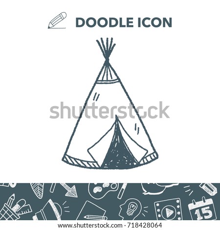 Indians tent doodle