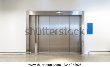 Similar – Image, Stock Photo Freight elevators in a historic Berkwerk.