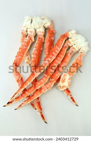 Similar – Image, Stock Photo Boiled king crab legs