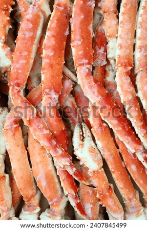 Image, Stock Photo Boiled king crab legs