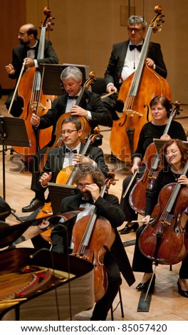 BUDAPEST - SEPT 18: Magyar Radio Symphonic Orchestra perform on concert at 