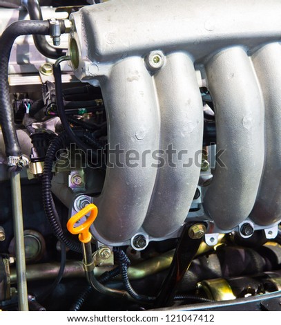 New engine of a modern car truck