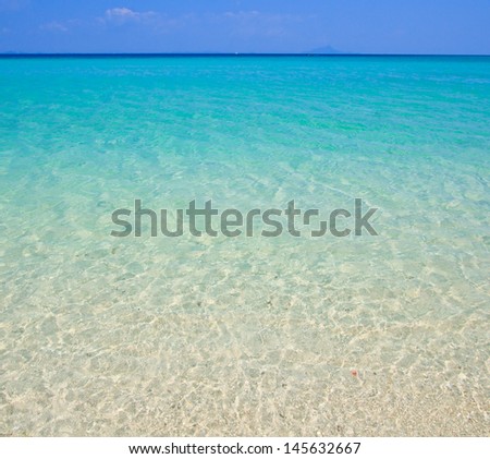 beach and tropical sea sand of Thailand sea