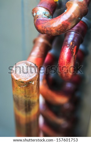 Copper tube for air conditioners