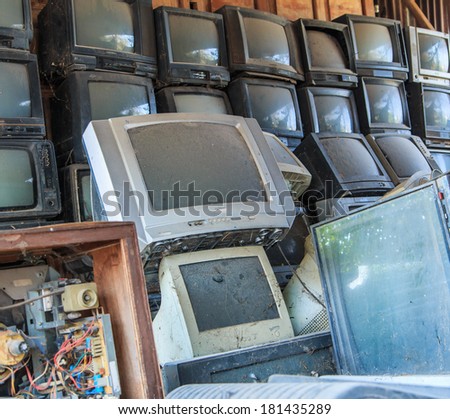Old television repair shop