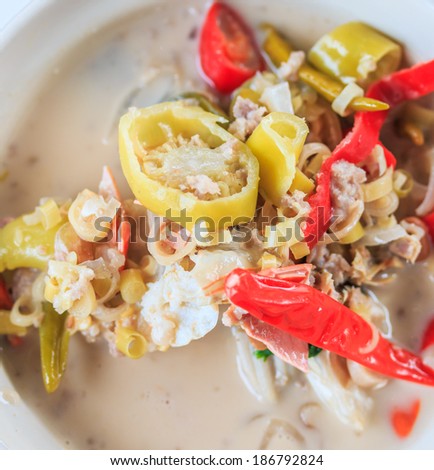 Crab soup - tom yam - tom yam crab Thai Food