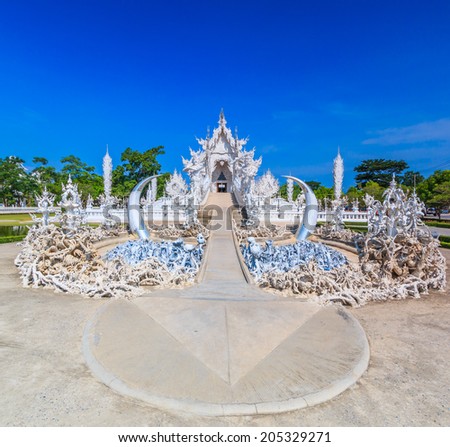 Thailand Temple - Wat Rong Khun of Chiangrai Asia Thailand