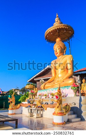 Buddha wat luang,at Pai in Mae Hong Son Thailand, They are public domain or treasure of Buddhism, no restrict in copy or use