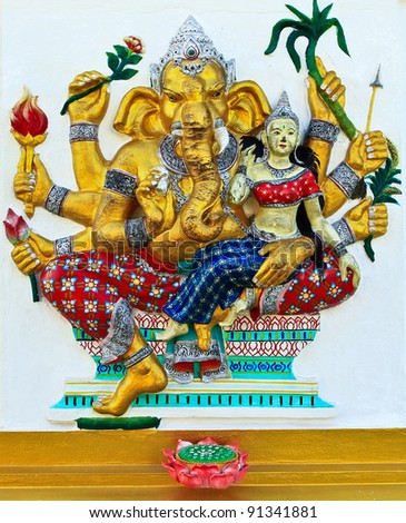 Elephant-headed god Chachoengsao, Thailand