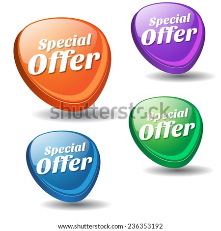 Special Offer Colorful Vector Icon Design