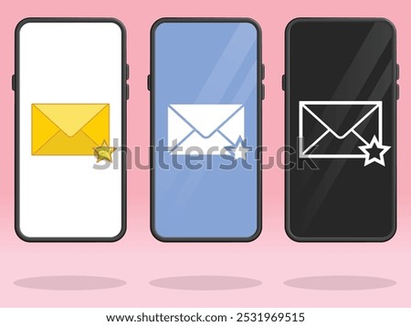 Smartphone Email Starred Mail Important Mark