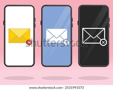 Smartphone Email Cross Failed Unsent Mail