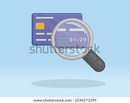 Credit Card Magnifier Expiry Date Debit