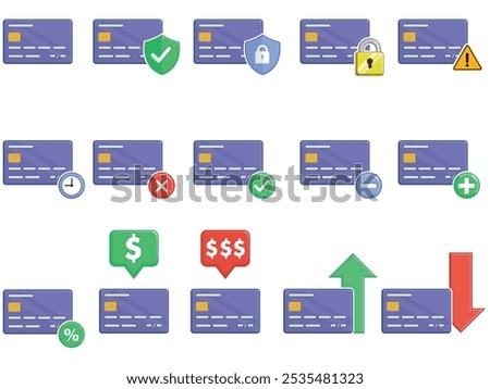 Credit Card Front Side Debit Set