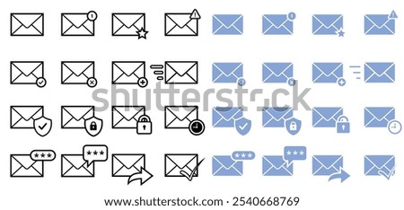 Icon Email Closed Letter Envelope Outline