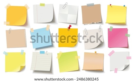 Similar – Image, Stock Photo Empty white note board, delivery food in sustainable food containers and leaves on brown table at white wall background. Modern office still life with lunch. Front view with copy space.