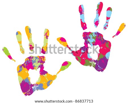 Handprint. Vector illustration