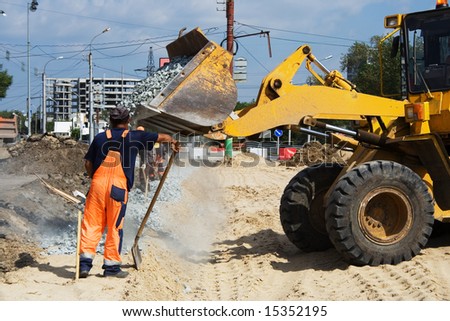 Worker and road loader.