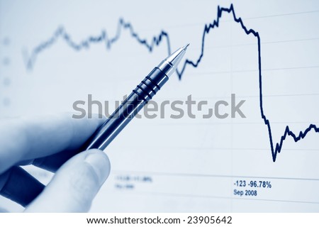 Sharp decrease in the stock market trends.