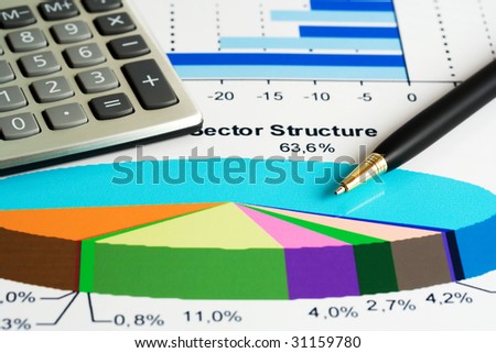 Analyzing of stock market sector structure.
